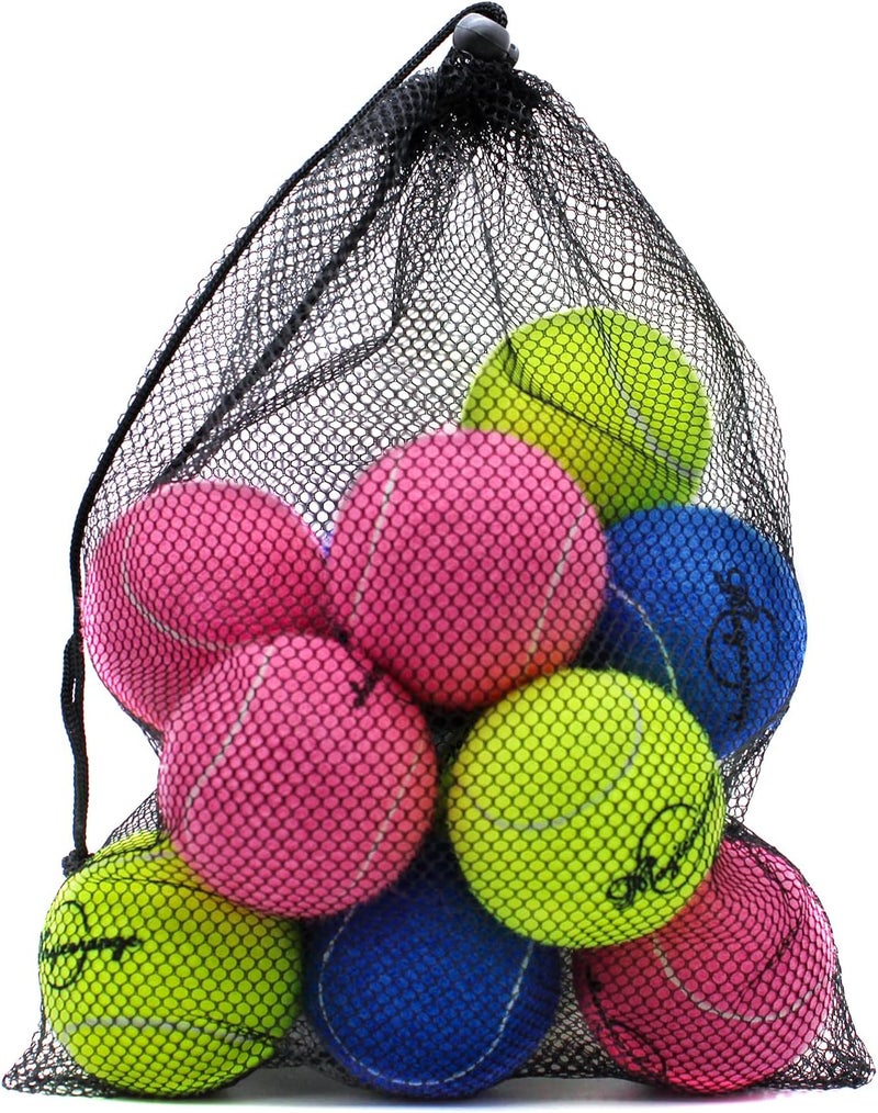Magicorange Tennis Balls, 12 Pack Advanced Training Tennis Balls Practice Balls, Come with Mesh Bag for Easy Transport, Good for Beginner Training Ball - Image 1